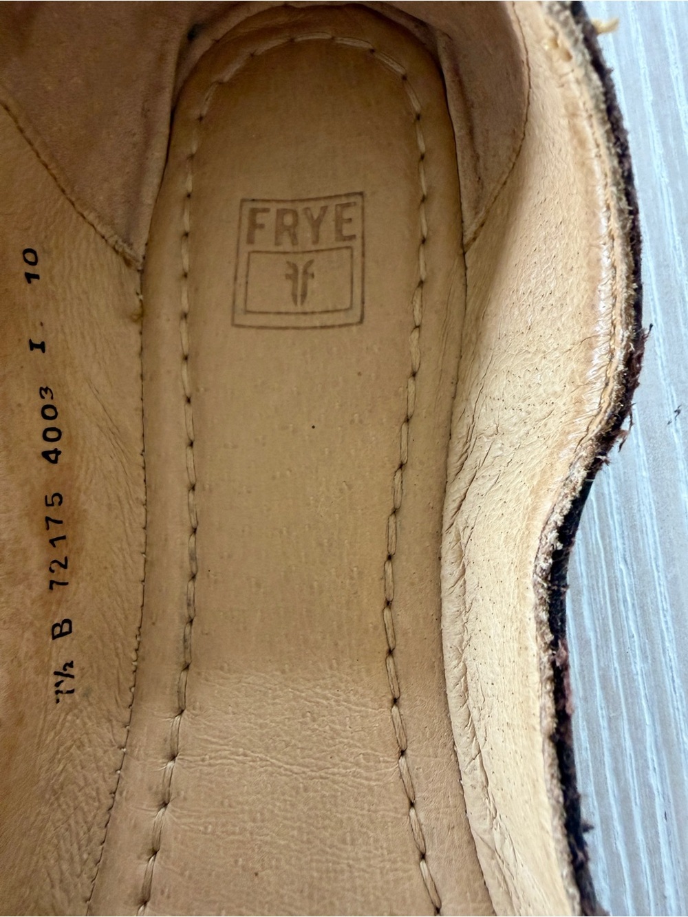 Frye Carson Women's Studded Leather Ballet Flats in Distressed Black - Picture 2 of 8